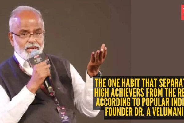 The one habit that separates high achievers from the rest, according to popular Indian founder Dr. A Velumani