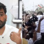 CJP founder Abhijeet Dipke slapped multiple times at Jaipur protest - Video | India News