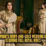 Sonam Kapoor turns up at Anshula Kapoor’s wedding in ivory-gold couture and steals the spotlight effortlessly