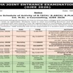 OJEE counselling 2026 schedule out: Round 1 registration, choice filling begins tomorrow at ojee.nic.in