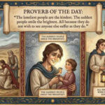 Proverb of the day: “The loneliest people are the kindest. The saddest people smile the brightest. All because they do not wish to…”