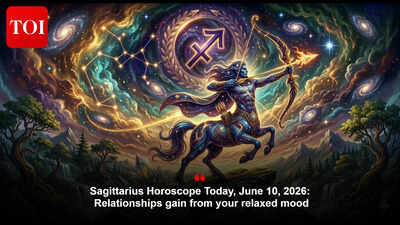 Sagittarius Horoscope Today, June 10, 2026: Relationships gain from your relaxed mood