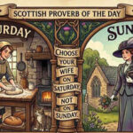 Scottish proverb of the day: "Choose your wife on Saturday, not on…" - proverb offers a timeless lesson about love, trust and first impressions |
