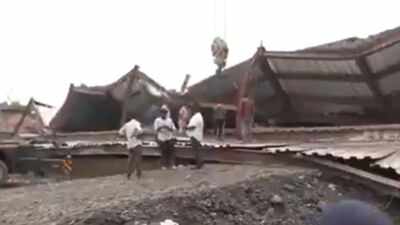 Under-construction warehouse collapses in Kolkata, several feared trapped