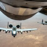 US A-10 attack aircraft fly over Middle East as forces remain deployed across region