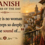 Spanish proverb of the day: “There is no woman who sleeps so deeply that the sound of…”