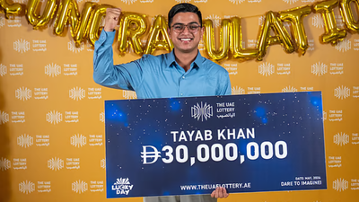 UAE-based Nepali security guard wins Dh30m lottery jackpot with 4 friends; Plans new home for family