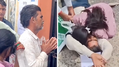 "My daughter will lose...": Father cries outside NEET re-exam centre after daughter misses the gate by two minutes; what happens next is a parenting lesson