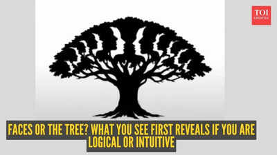Optical illusion personality test: Faces or the tree? What you see first reveals if you are logical or intuitive |