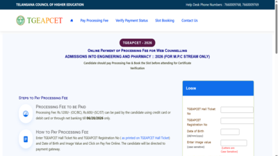 TS EAMCET counselling 2026: Phase 1 registration begins at tgeapcet.nic.in; check complete schedule here