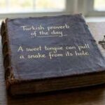 Turkish proverb of the day: "A sweet tongue can pull a snake from its hole." - why gentle words achieve what force cannot