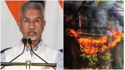‘In touch with embassies’: Jaishankar condoles Delhi hotel fire deaths, says MEA assisting foreign victims