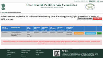 UPPSC PCS 2026 notification out for 500 vacancies, apply online at uppsc.up.nic.in