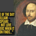 Love quote of the day by William Shakespeare: "Love is not love which alters when it alteration finds..."