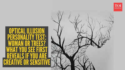 Optical illusion personality test: Woman or trees? What you see first reveals if you are creative or sensitive |