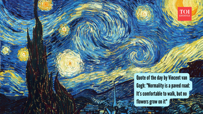 Vincent Van Gogh Quote: Quote of the day by Vincent van Gogh: "Normality is a paved road: It’s comfortable to walk, but no flowers grow on it"
