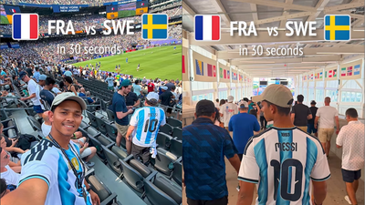Watch: Indian cricketer Yashasvi Jaiswal flaunts 'Messi' jersey during France vs Sweden FIFA World Cup match