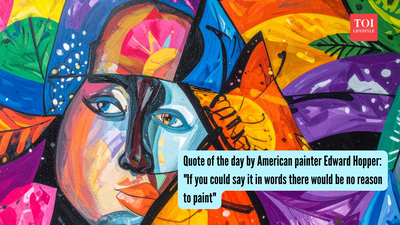 Quote of the day by American painter Edward Hopper: "If you could say it in words there would be no reason to paint"