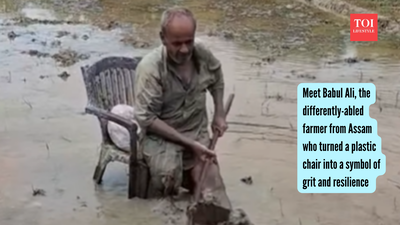 Meet Babul Ali, the differently-abled farmer from Assam who turned a plastic chair into a symbol of grit and resilience