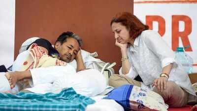'He intends to continue the fast': Sonam Wangchuk's wife vows to lead Parliament march