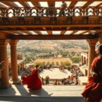 Inside the ancient Greek theatres where wooden stages rolled in and out for every performance