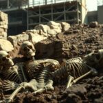 Construction workers in Ghent uncover a 500-year-old neighbourhood with 200 skeletons buried beneath it