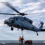 US navy helicopter makes emergency water landing in Arabian Sea; one crew member missing