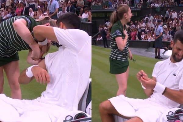 Hilarious! Novak Djokovic pranks ball girl, leaves Wimbledon crowd in splits - Watch | Tennis News
