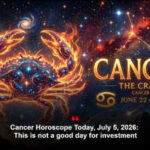 Cancer Horoscope Today, July 5, 2026: This is not a good day for investment