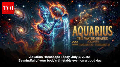 Aquarius Horoscope Today, July 5, 2026: Be mindful of your body's timetable even on a good day
