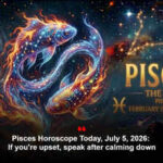 Pisces Horoscope Today, July 5, 2026: If you're upset, speak after calming down