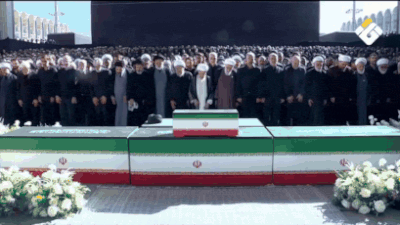 Chants, tears and prayers: Massive crowd gathers in Tehran for Ali Khamenei funeral ceremony - watch