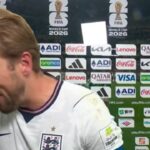 Watch: Harry Kane loses his voice after England’s World Cup win and delivers funniest viral post-match moment | Football News
