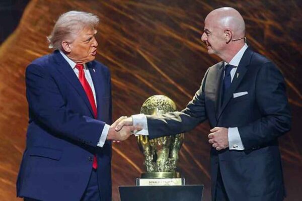 What Donald Trump said to FIFA chief Gianni Infantino about Folarin Balogun's red card - Full conversation | Football News