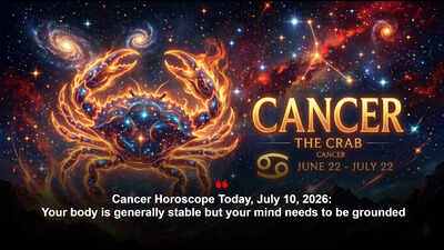 Cancer Horoscope Today, July 10, 2026: Your body is generally stable but your mind needs to be grounded