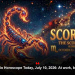 Scorpio Horoscope Today, July 10, 2026: At work, be alert
