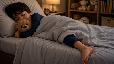 Child Sleeping With One Leg Outside: Psychology says kids who always sleep with one leg outside the blanket often share these personality traits