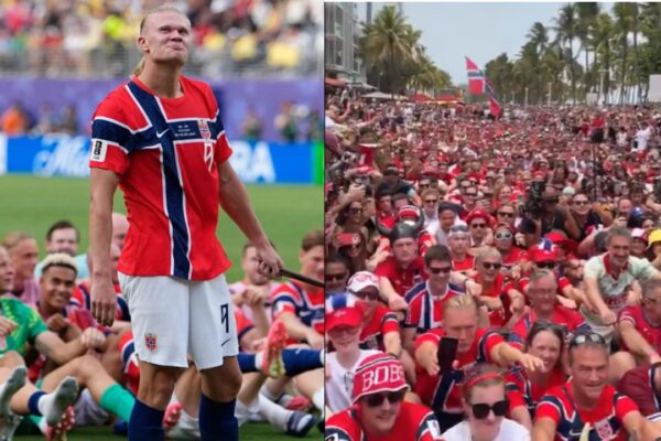 Watch: 'Viking Row' fever grips Miami before Norway's historic World Cup clash against England | Football News