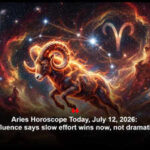 Aries Horoscope Today, July 12, 2026: Saturn's influence says slow effort wins now, not dramatic shortcuts