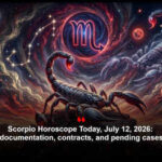 Scorpio Horoscope Today, July 12, 2026: Legal work, documentation, contracts, and pending cases get support