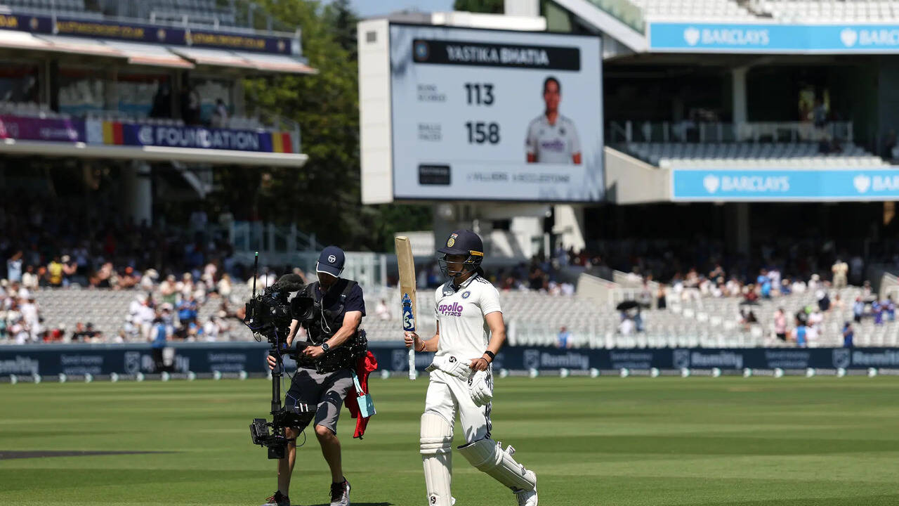 India on brink of historic Lord's Test victory after Yastika Bhatia's record-breaking century | Cricket News