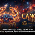 Cancer Horoscope Today, July 13, 2026: Avoid arguments, especially in front of others
