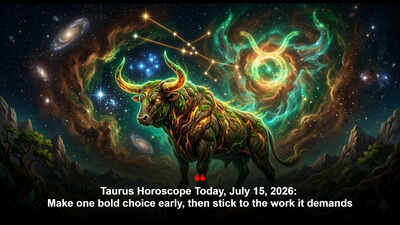 Taurus Horoscope Today, July 15, 2026: Make one bold choice early, then stick to the work it demands