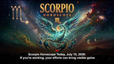 Scorpio Horoscope Today, July 15, 2026: If you're working, your efforts can bring visible gains