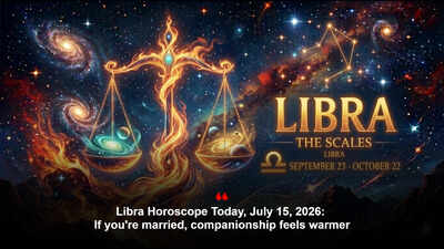 Libra Horoscope Today, July 15, 2026: If you're married, companionship feels warmer