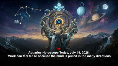 Aquarius Horoscope Today, July 19, 2026: Work can feel tense because the mind is pulled in too many directions