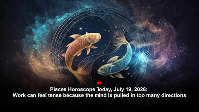 Pisces Horoscope Today, July 19, 2026: Work can feel tense because the mind is pulled in too many directions
