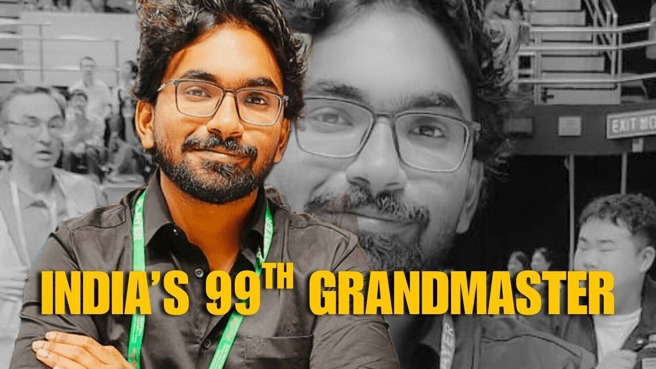 India's 99th GM! Sleepless nights, depressing times, and then a chess Grandmaster: The making of Rathanvel VS | Chess News