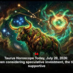Taurus Horoscope Today, July 20, 2026: If you've been considering speculative investment, the timing looks supportive