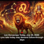 Leo Horoscope Today, July 20, 2026: A decision you take today may demand follow-through over many days